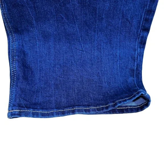 Old Navy Slim Wide Leg High Rise Jeans Dark Wash Denim Blue‎ Pants #113 - Picture 3 of 10